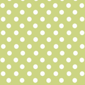 Green Polka dots