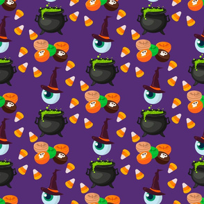 Trick or treat evil halloween scary background. 