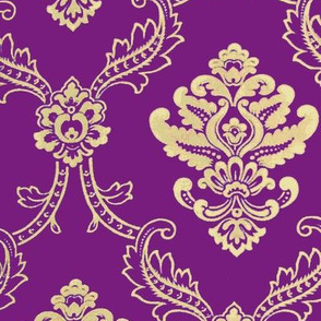 Royal Purple Fabric, Wallpaper and Home Decor | Spoonflower