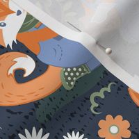 The foxy gardener // normal scale // orange foxes