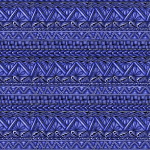 Zen stripes horizontal indigo