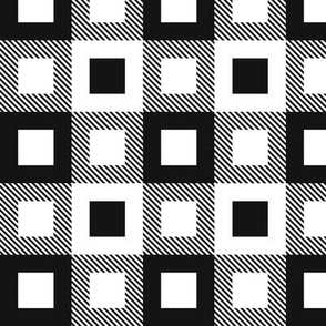 Tartan, Square, Black and White squares, Light