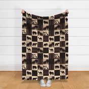 Serengeti Quilt - Sepia - African Safari Wildlife