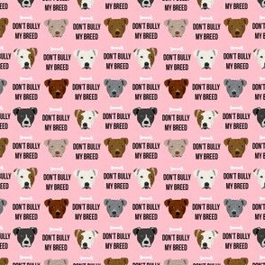 SMALL - end BSL psa pitbull fabric cute staffy, pitty, pibble design