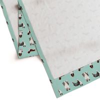 custom aussie and english springer spaniel dog fabric