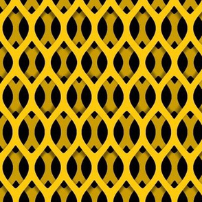 Golden Latticework Fabric