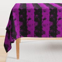 Black and Purple Halloween Zombie Stripes