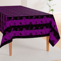 Black and Purple Halloween Zombie Stripes