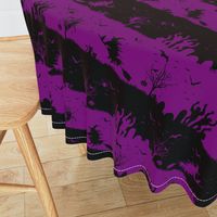 Black and Purple Halloween Zombie Stripes