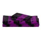 Black and Purple Halloween Zombie Stripes