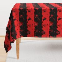 Blood Red and Black Halloween Nightmare Stripes 