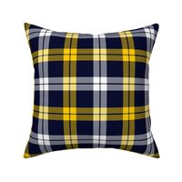 Campbell of Loch Awe tartan, yellow-navy variant, 6"