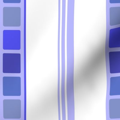Purple Lavender Geometric Stripe
