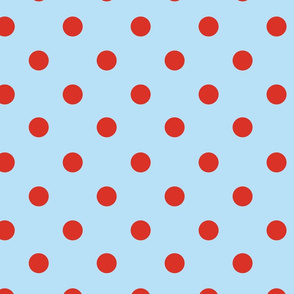 Winter Coordinates Red and Blue Dots
