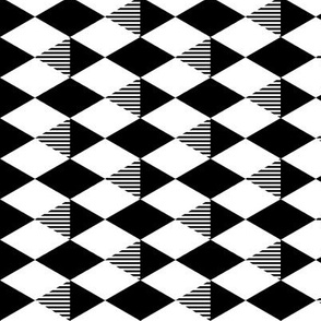 Striped Diamond Grid 3