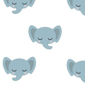 Baby Elephants - Blue