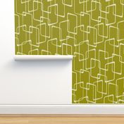 Retro Rounded Rectangles in Acid Green