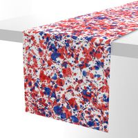 Red, White & Blue Splatter Marble Abstract Watercolor