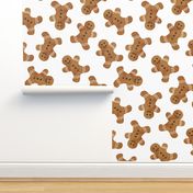 (3/4" scale) gingerbread man cookie toss - white C18BS