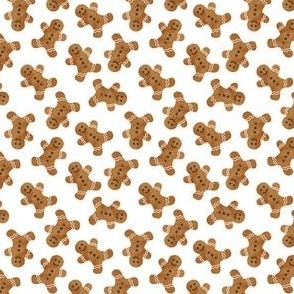 (3/4" scale) gingerbread man cookie toss - white C18BS