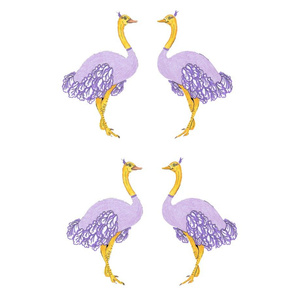 Purple Princesses 1 _ 2 on white