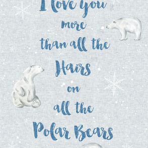 Polar bears, Half Yard - 2 per yard - 56" width