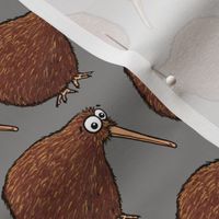 Cute Kiwi - on grey