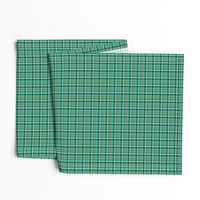 BNS8 - Mini Tartan Plaid in Turquoise - Mauve - Pine Green