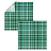 BNS8 - Tartan Plaid in Turquoise - Mauve - Pine Green