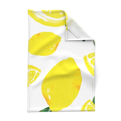 Watercolor Lemons Pattern