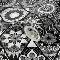 Diamond Mandalas--B&W, small