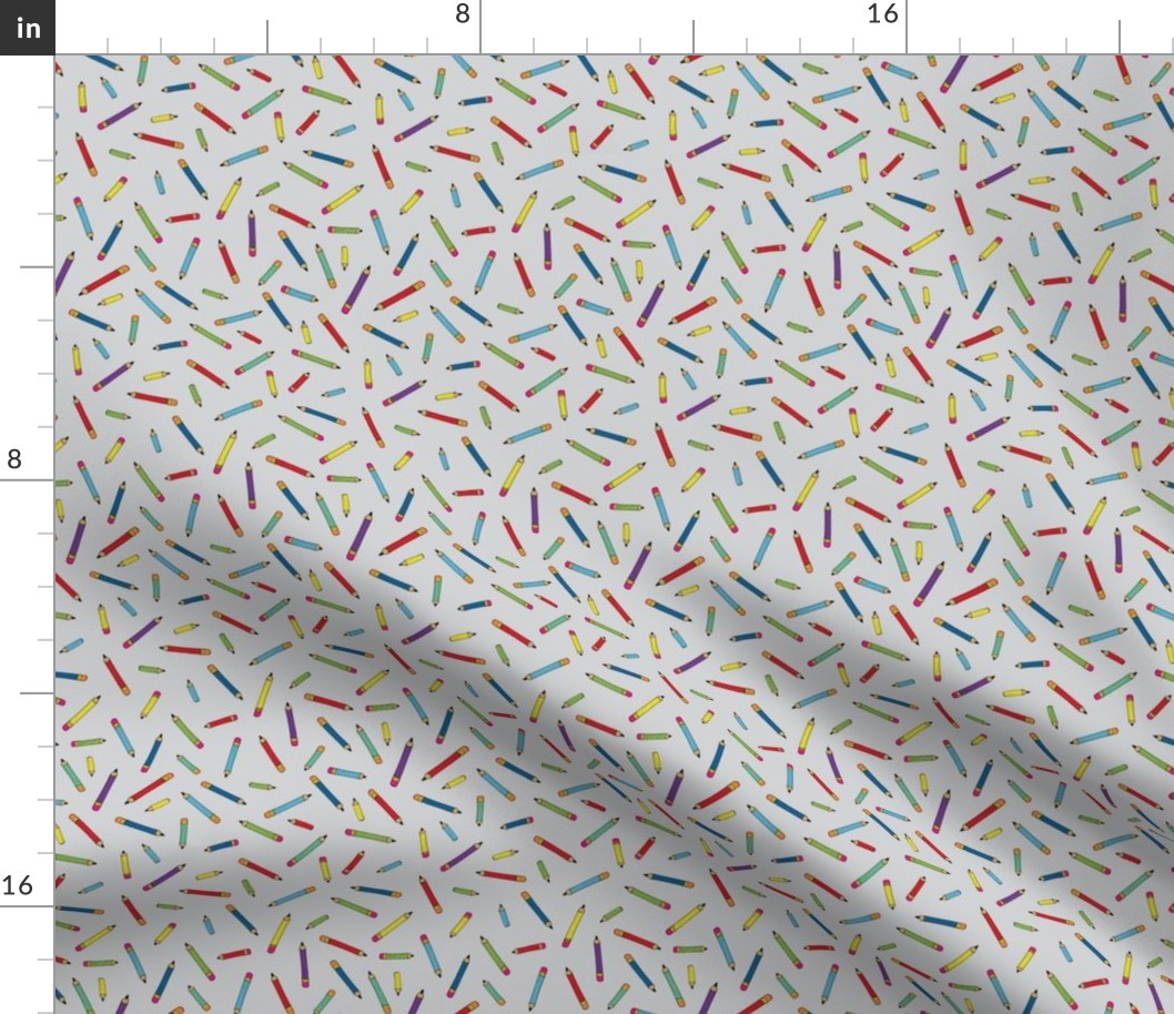 Pencil scatter - grey - Small by Cecca Designs