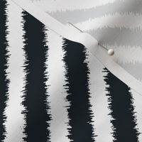 Furry Black and White Diagonal Stripes