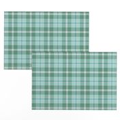 Mint Seafoam Green and Sky Blue Plaid