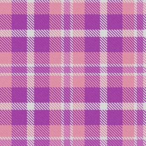 Hot Pink and Peach Plaid