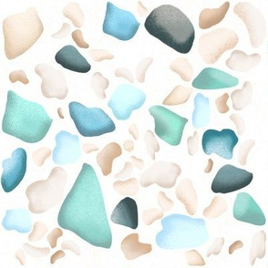 Beach glass terrazzo