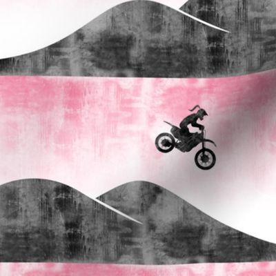 motocross / dirt bike || pink with ponytail C18BS