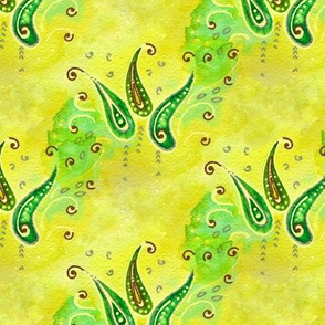 Leafy Abstract Watercolor