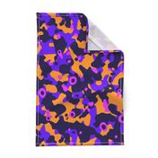 Boho Camouflage purple orange pink