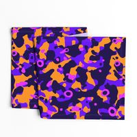 Boho Camouflage purple orange pink