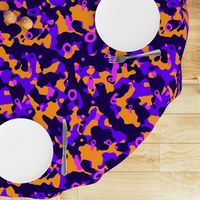 Boho Camouflage purple orange pink