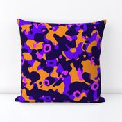 Boho Camouflage purple orange pink