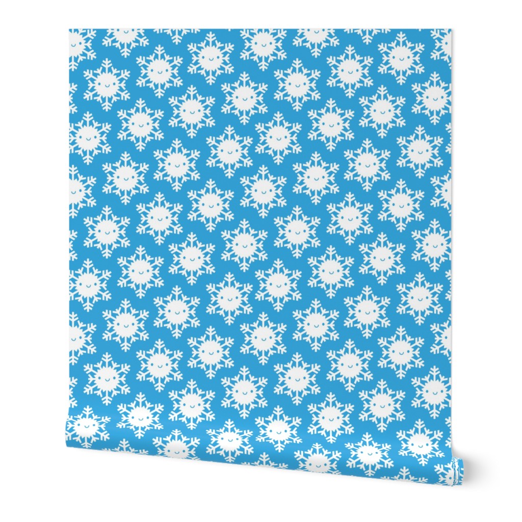 Mini Kawaii Winter Snowflakes (Blue Sky)