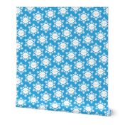 Mini Kawaii Winter Snowflakes (Blue Sky)