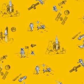 Space Race - Mustard Yellow