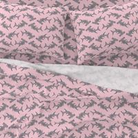 Large Grey Hammerhead on Pink