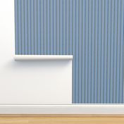 yellow and white vertical stripes on blue | small