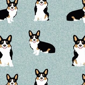 tri corgi dog fabric - pet quilt b dog, dogs, pet quilt