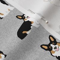 tri corgi dog fabric - pet quilt e dog, dogs, pet quilt, florals