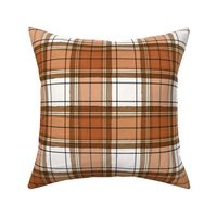 Fall Burnt Orange Plaid Watercolor